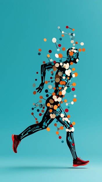 Illustration of a balanced running form to prevent itbs | Premium AI ...