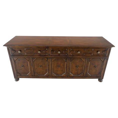 Henredon Spanish Colonial Country French Oak and Brass Hardware Long ...