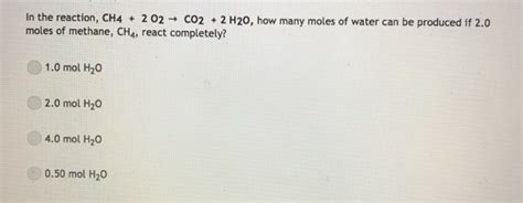 Image result for CH4 O2 Co H2O