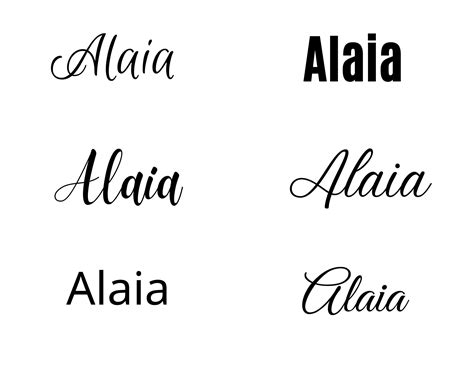 Alaia Svg , Alaia Baby Name Svg, Alaia Wedding Name Svg - Etsy | Baby ...