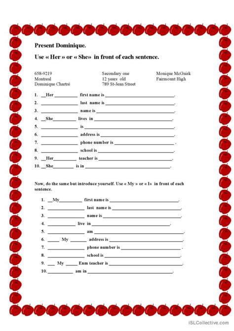 ESL Beginner Introduction Worksheets 的图像结果