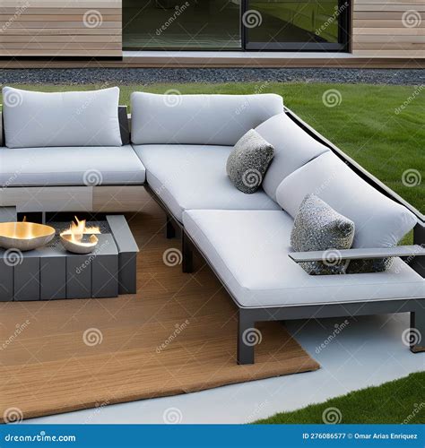 1 a Modern Outdoor Sectional Sofa with Sleek Lines and Neutral Colors ...