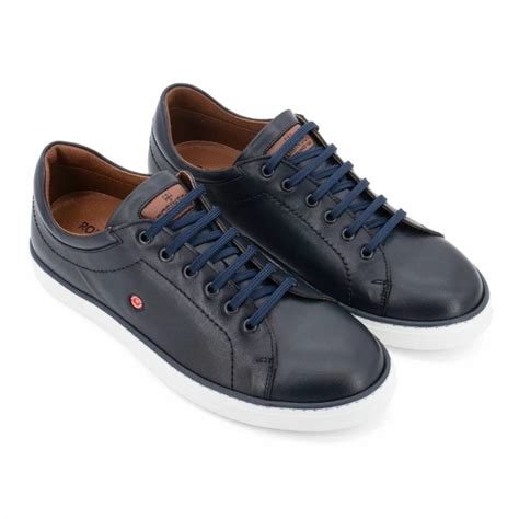 Men Leather Shoes Robinson 69267, Blue