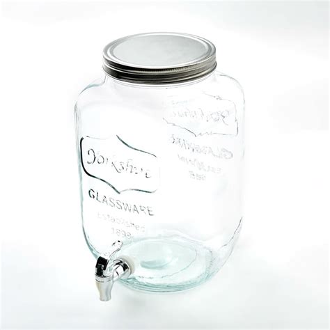 Buy Infinity Cuba Glass Dispenser with Lid - 8L from Home Centre at ...