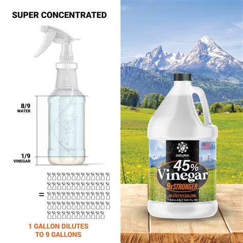 Snapklik.com : 45% Pure Super Concentrated Vinegar Dilutes To 9 Gallons ...