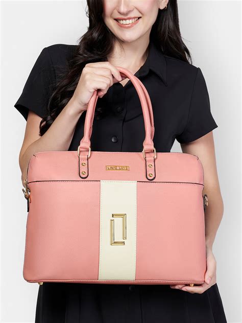 Lavie Luxe Welsy Pink Large Women's Laptop Handbag – Lavie World