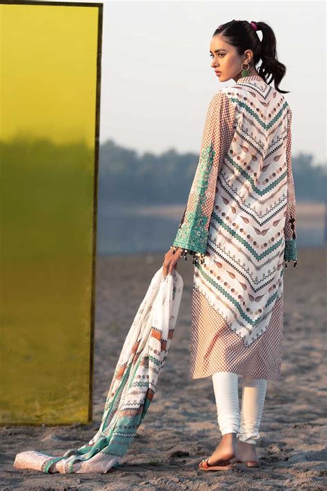 Gul Ahmed Summer Basic Lawn 2021 · 2PC Unstitched Digital Printed Embr ...