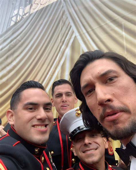 Adam Driver with fellow Marines at the Oscars *cr: this_is_brandon_dane ...