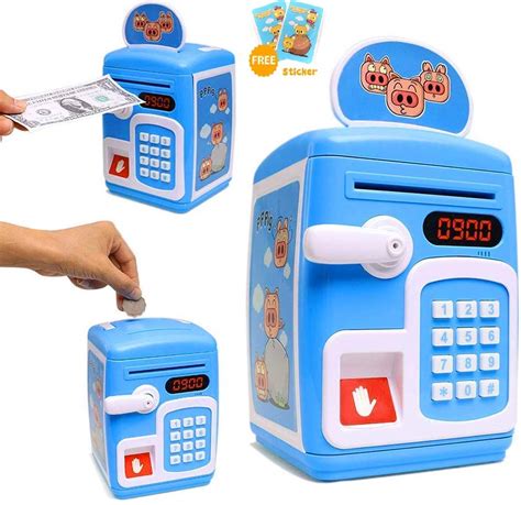 Famous Quality® Musical Money Safe Kids ATM with Finger Print Sensor ...