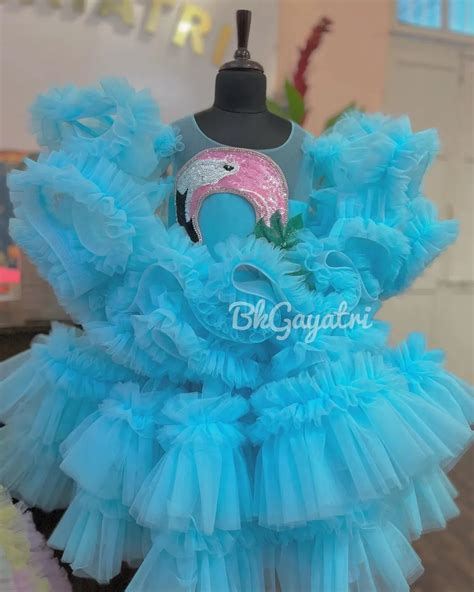 Blue Flamingo Dress