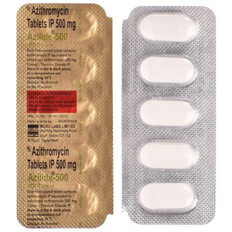 Azilide - 500 - Strip of 5 Tablets : Amazon.in: Health & Personal Care