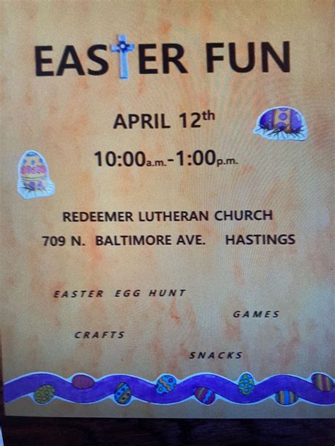 Easter Fun Day, Redeemer Evangelical Lutheran Church, Hastings, 12 ...