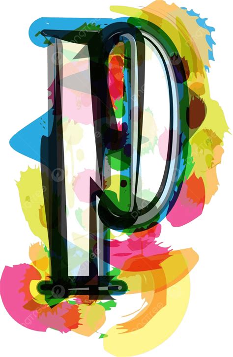 Artistic Font Letter P Lettering Graphic Ink Vector, Lettering, Graphic, Ink PNG and Vector with ...