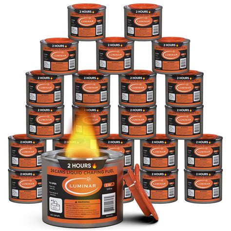 Snapklik.com : Resealable-Wick Chafing Fuel Cans, 24 Pack, 2 Hour ...