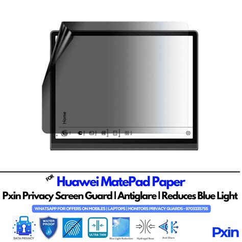 Huawei MatePad Paper - 360?? Privacy Screen Guard | 4-Way | Anti-Spy ...
