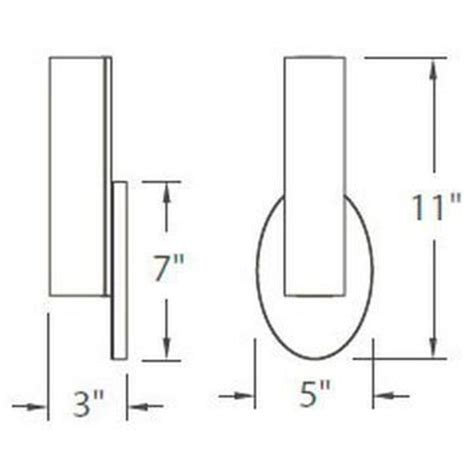 Modern Forms WS-3611-BN Loft LED 3 inch Brushed Nickel ADA Wall Sconce ...