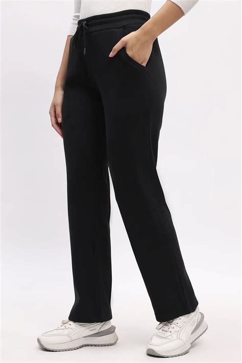 Black Fleece-Lined Winter Lower-Global Republic styled for women who