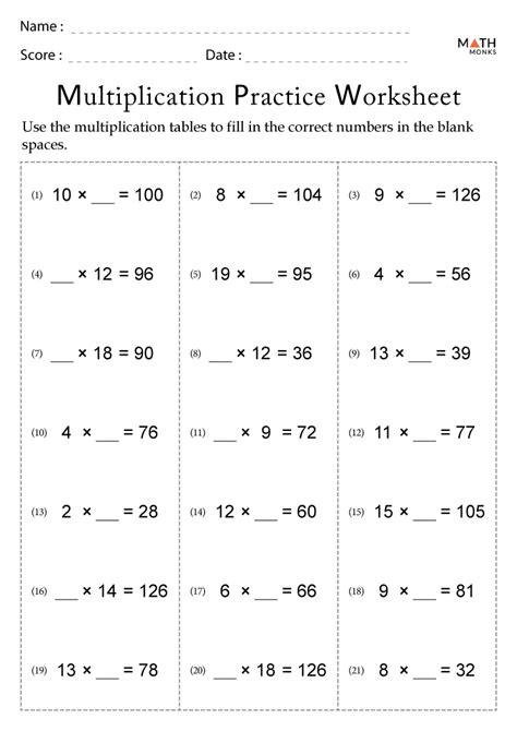 Image result for Multiplication Worksheets Multiple Choice