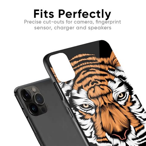 Angry Tiger iPhone 13 Pro Max Glass Back Cover - Flat 35% Off On iPhone ...