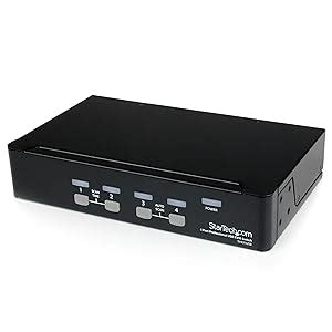 StarTech.com 4 Port Professional VGA USB KVM Switch with Hub (SV431USB ...