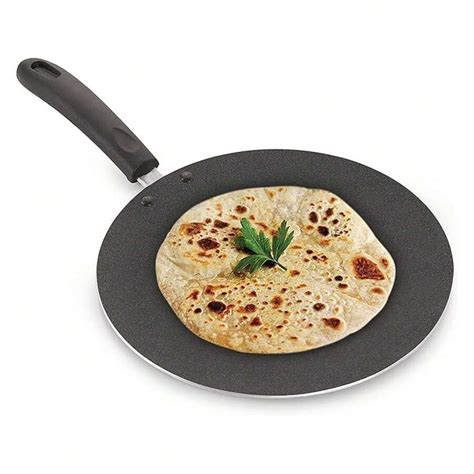 Roti Tawa Non-Stick - Chapati & Paratha Pan, 275mm Aluminum Griddle ...
