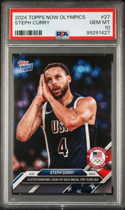 Steph Curry 2024 Topps Now United States Olympic Team Basketball #27 ...