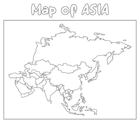Asia Map Outline 的图像结果
