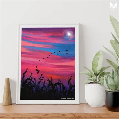 How to Paint a Landscape on Canvas – MENORAH Creatif