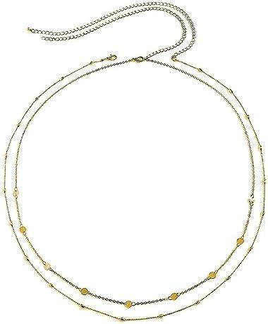 Buy VAMA FASHIONS Silver Waist Belt Hip belly Body Chain karddhani ...