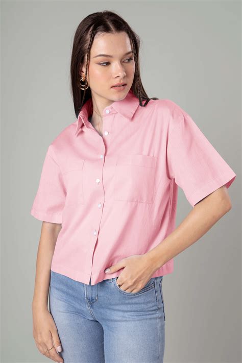 Classic Plain Short Cotton Shirt For Women – neofaa.com