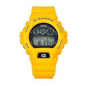 Casio Men's G6900A-9 G-Shock Yellow Shock-Resistant Black Dial Watch ...
