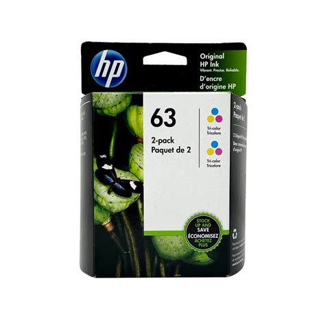 HP 63 Ink 2 Pack - Tri-Color - Original HP Ink Cartridges (1VV67AN#140