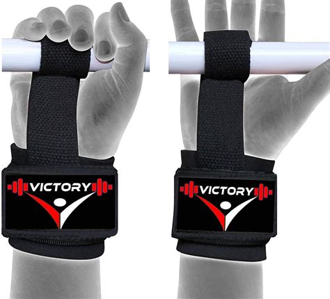 Buy VICTORY Weight Lifting Straps With Wrist Support Wraps For Strength ...