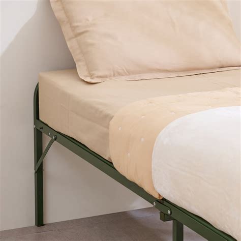 Buy Helios Captus Metal Foldable Single Bed - Green from Helios by Home ...