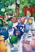 Image result for Alice in Wonderland Tea Cup Drawing