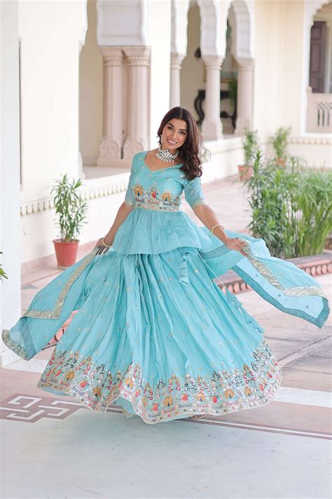 KA 5058 BEAUTIFUL LOOK A FESTIVE WEAR READY MADE LEHENGA CHOLI ...