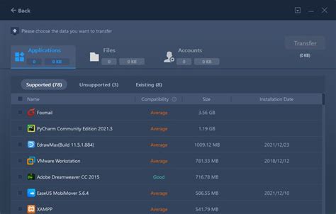 PC Mover Program 的图像结果