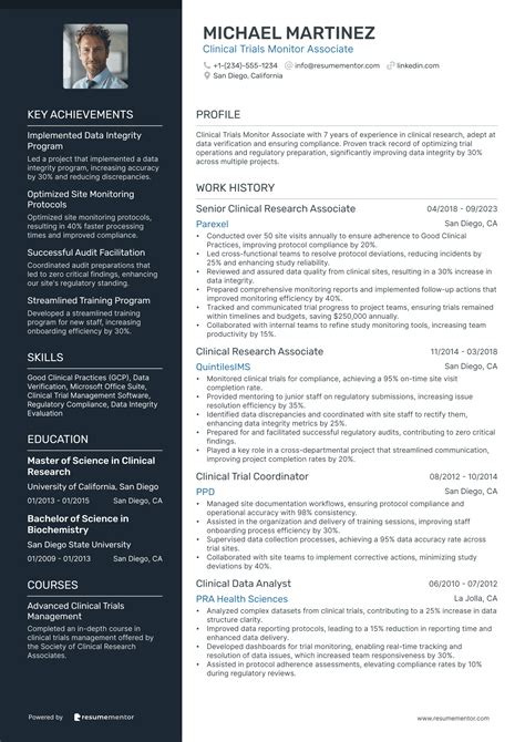 Clinical Research Associate Resume Examples - Free to Edit ATS-Friendly PDF - 2025