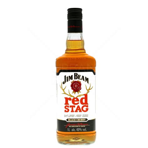 Jim Beam Red Stag American Bourbon Whiskey 1L (40% Vol.) - Jim Beam ...