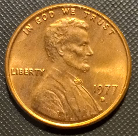 1977 D Lincoln Memorial Penny - Error Filled D - MS 63 - For Sale, Buy ...