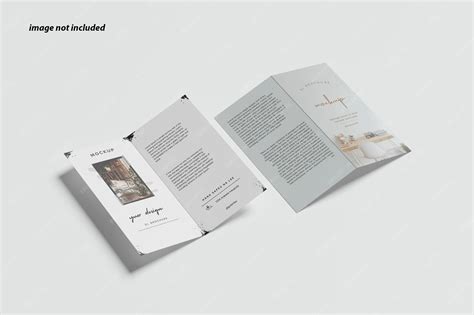 Bifold dl flyer mockup | Premium PSD