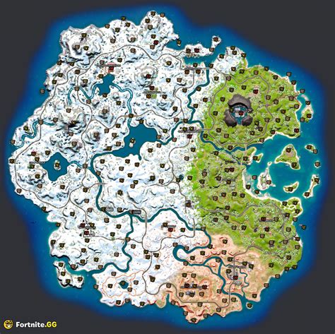 Fortnite Chest Map All God Chest Locations In Fortnite Chapter 5