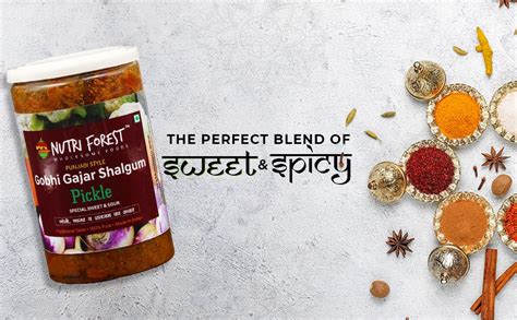 Nutri Forest Gobhi Gajar Shalgam Khatta Meetha Achar Punjabi Style ...