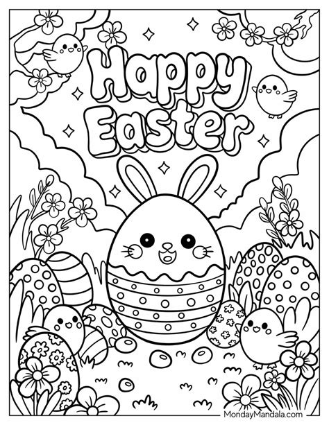 43 Easter Egg Coloring Pages (Free PDF Printables)