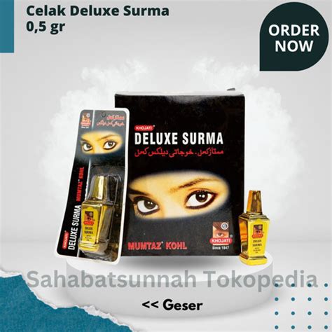 Jual Celak Deluxe Surma 0,5 gr ORIGINAL mumtaz kohl khojati sipat mata ...