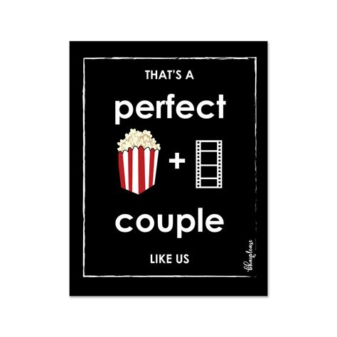 Perfect Couple (Popcorn + Movie) Wooden Fridge / Refrigerator Magnet ...