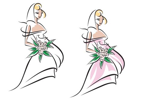 Cartoon Vector Bride 的图像结果
