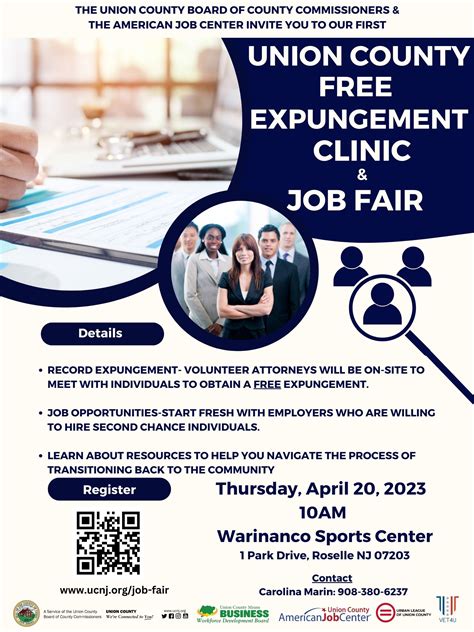 Union County to Host First Free Expungement Clinic & Job Fair – County ...