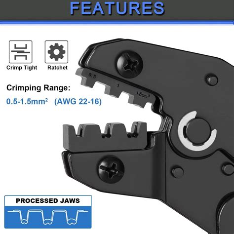 500Pcs Wire Terminal Crimping Tool Kit Ratcheting Wire – REES52