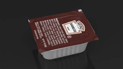 Heinz Barbecue Sauce Single Serve Pot 3D Model $17 - .3ds .blend .c4d ...